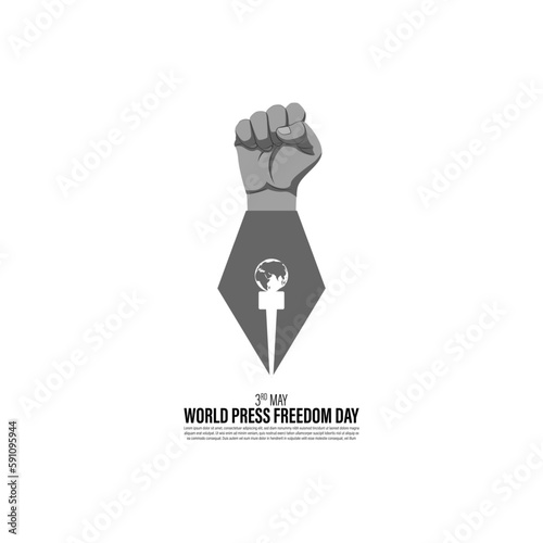 Vector illustration for World Press Freedom Day May 3