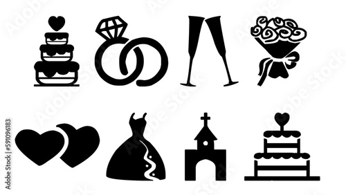 SET OF WEDDING VECTORS