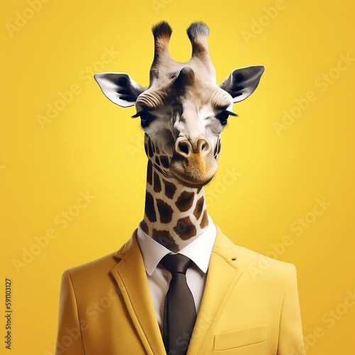 Photography giraffe in zoo