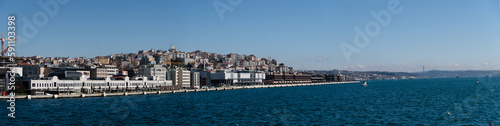 Panorama at Turkey Bosphorus on a sunny day © xpabli