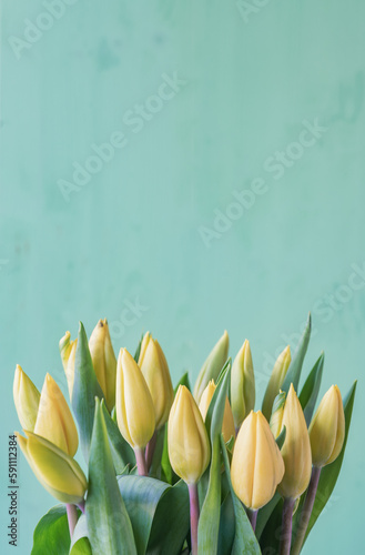 Gelbe Tulpen als Strauss 