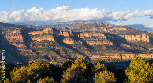Foto Mountain Range Rocs de Queralt in Pallars Jussa, Catalonia