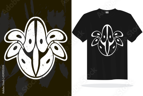 Modern t shirt design vector template with random graphics
