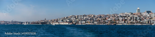 Fototapeta Naklejka Na Ścianę i Meble -  Panorama at Turkey Bosphorus on a sunny day
