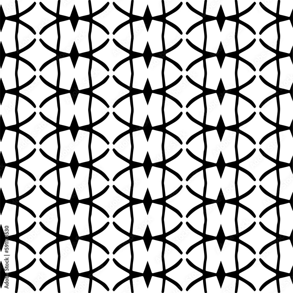 Naklejka premium Abstract background with repeat pattern . Black and white color. Unique geometric vector swatch. Perfect for site backdrop, wrapping paper, wallpaper, textile and surface design. 