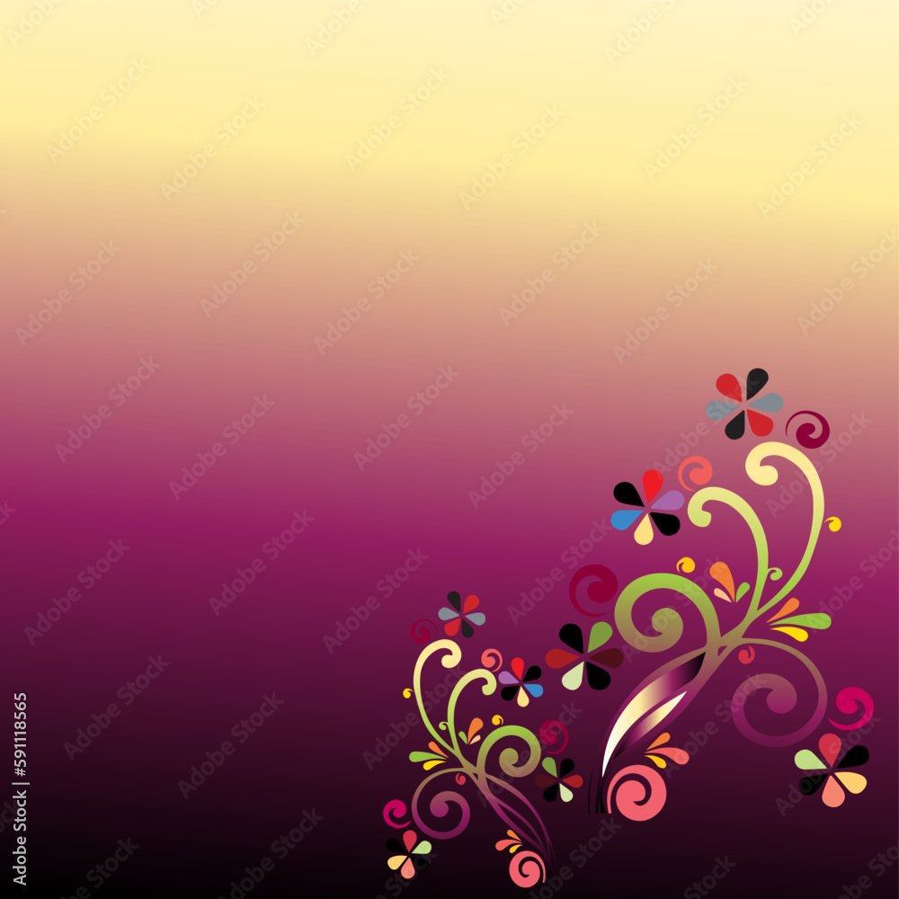 Abstract floral background with place for your text. EPS10 vector. Abstract floral background with place for your text. EPS10 vector.