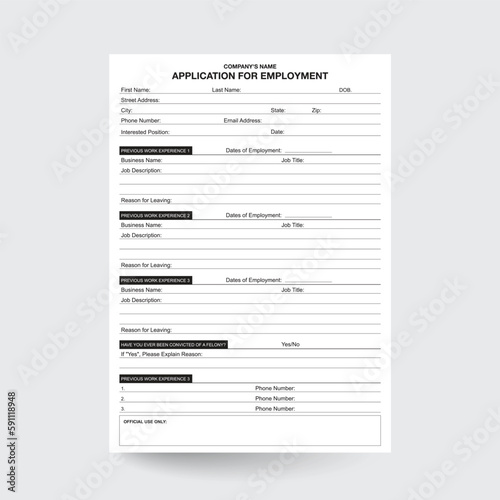 Application for Employment,Application Form,Employment Contract,Editable Employment,Employee Application,Employment Tracker,Employment Worksheet,Work Application From,Company Employment From