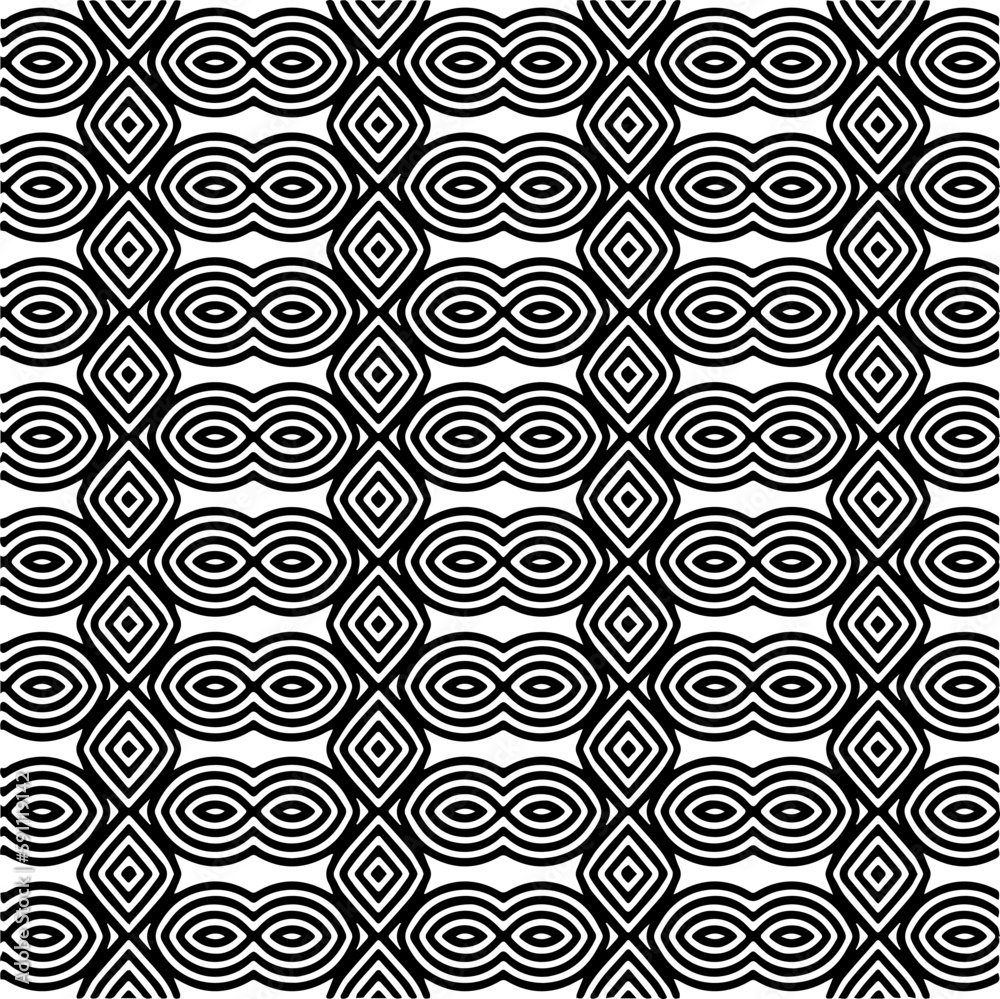 Abstract background with repeat pattern . black and white color. Unique geometric vector swatch. Perfect for site backdrop, wrapping paper, wallpaper, textile and surface design. 