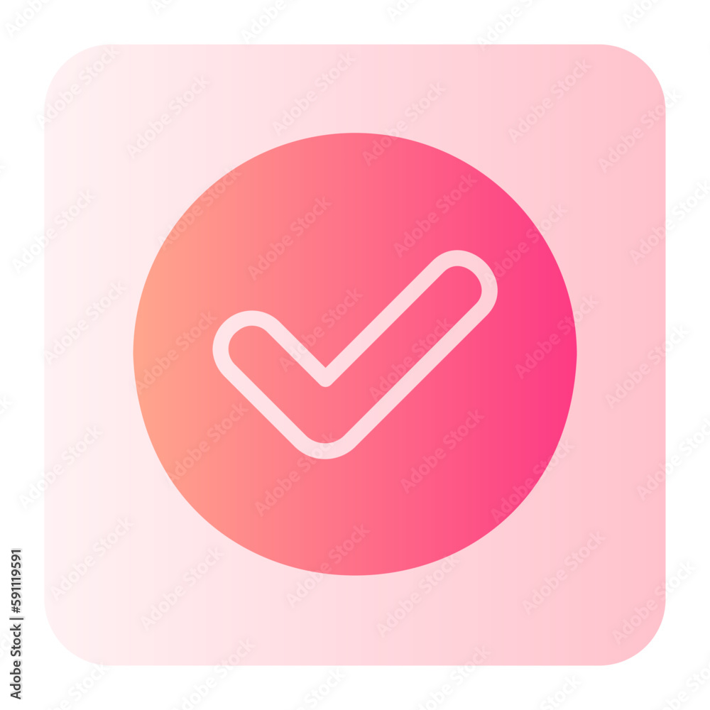 tick gradient icon