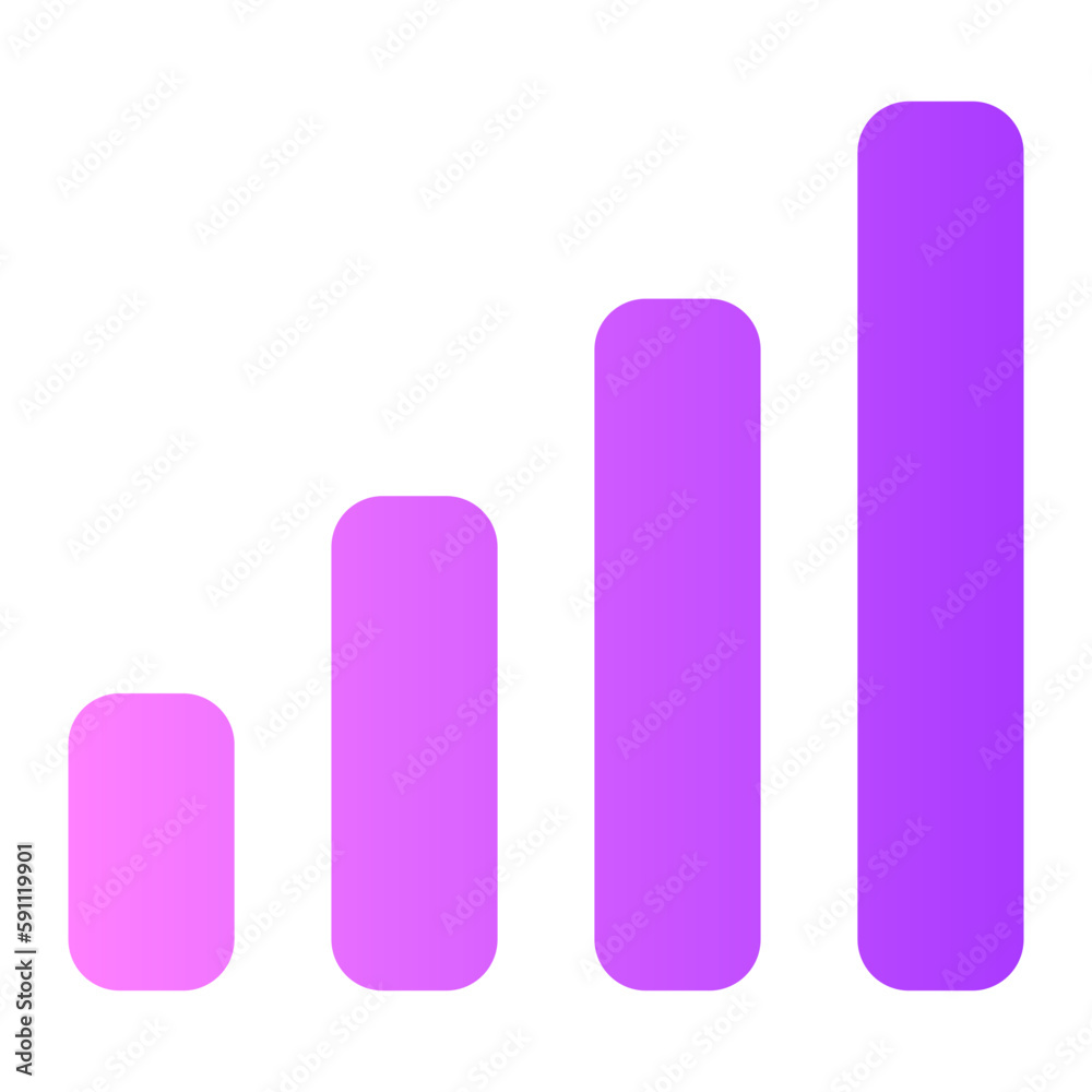 signal gradient icon signal gradient icon