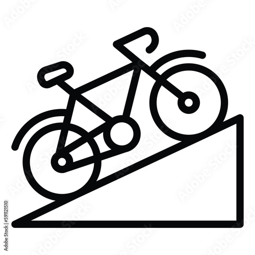 he mounted his�bike�and began the long climb�up the hill