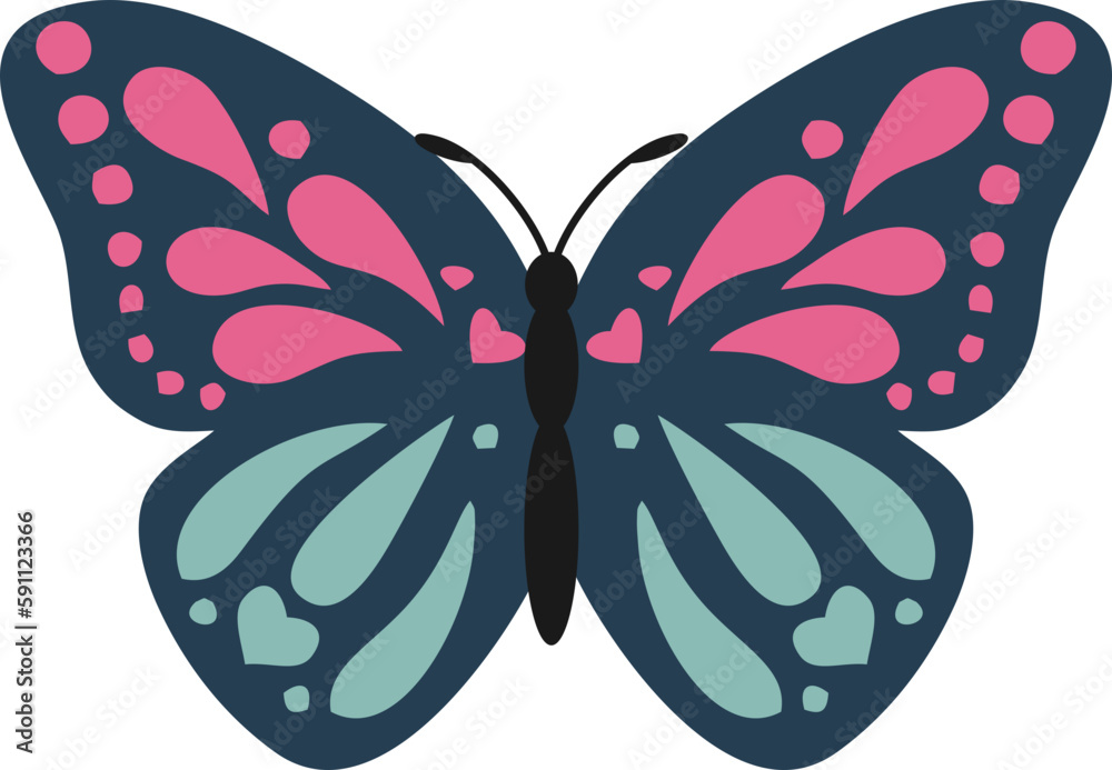 Retro Butterfly Illustration Retro Butterfly Illustration