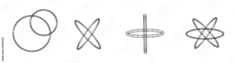 Mesh element. 3d design detail web icon decor spline circle Vector technology futuristic grid. Star cosmic spiral geometric polygon wire-frame model.Innovation concept.Shape for design Mesh element. 3d design detail web icon decor spline circle Vector technology futuristic grid. Star cosmic spiral geometric polygon wire-frame model.Innovation concept.Shape for design