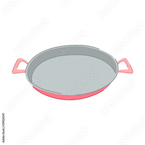 fry frying pan cartoon vector illustration