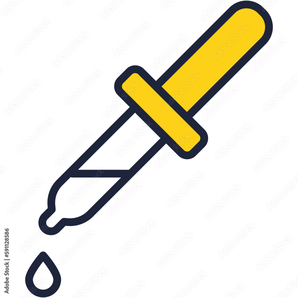 Pipette dropper icon eyedropper line flat vector Pipette dropper icon eyedropper line flat vector