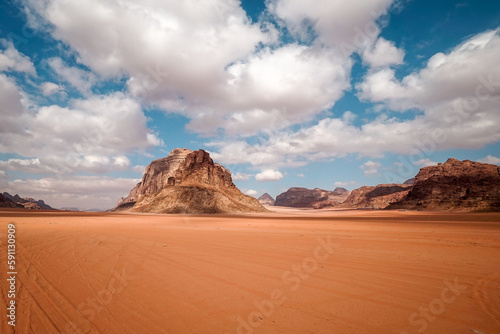 wadi rum desert in february