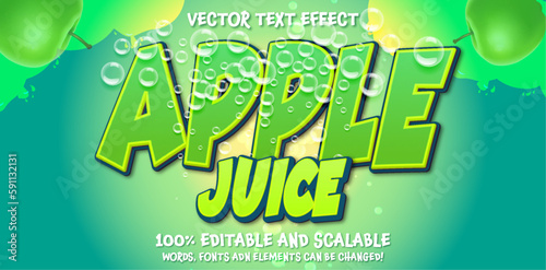 Editable text effects apple theme