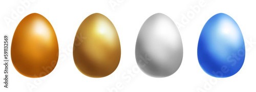 Set of easter eggs	
