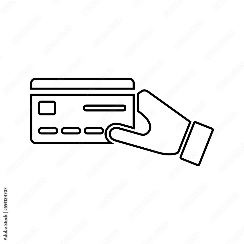 Atm, buy, card outline icon. Atm, buy, card outline icon.