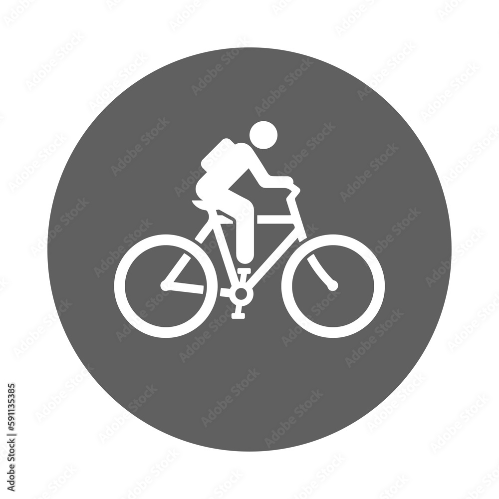 Fototapeta premium Bicycle, riding icon.