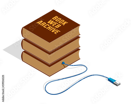 Online reading concept book...