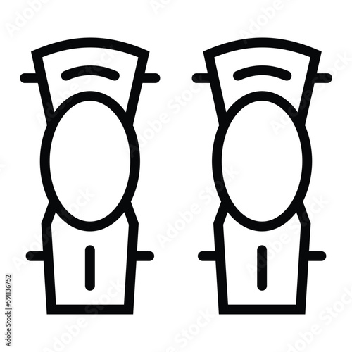riders wear knee guards for safety during  any accident