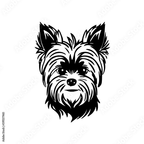 Dog head vector