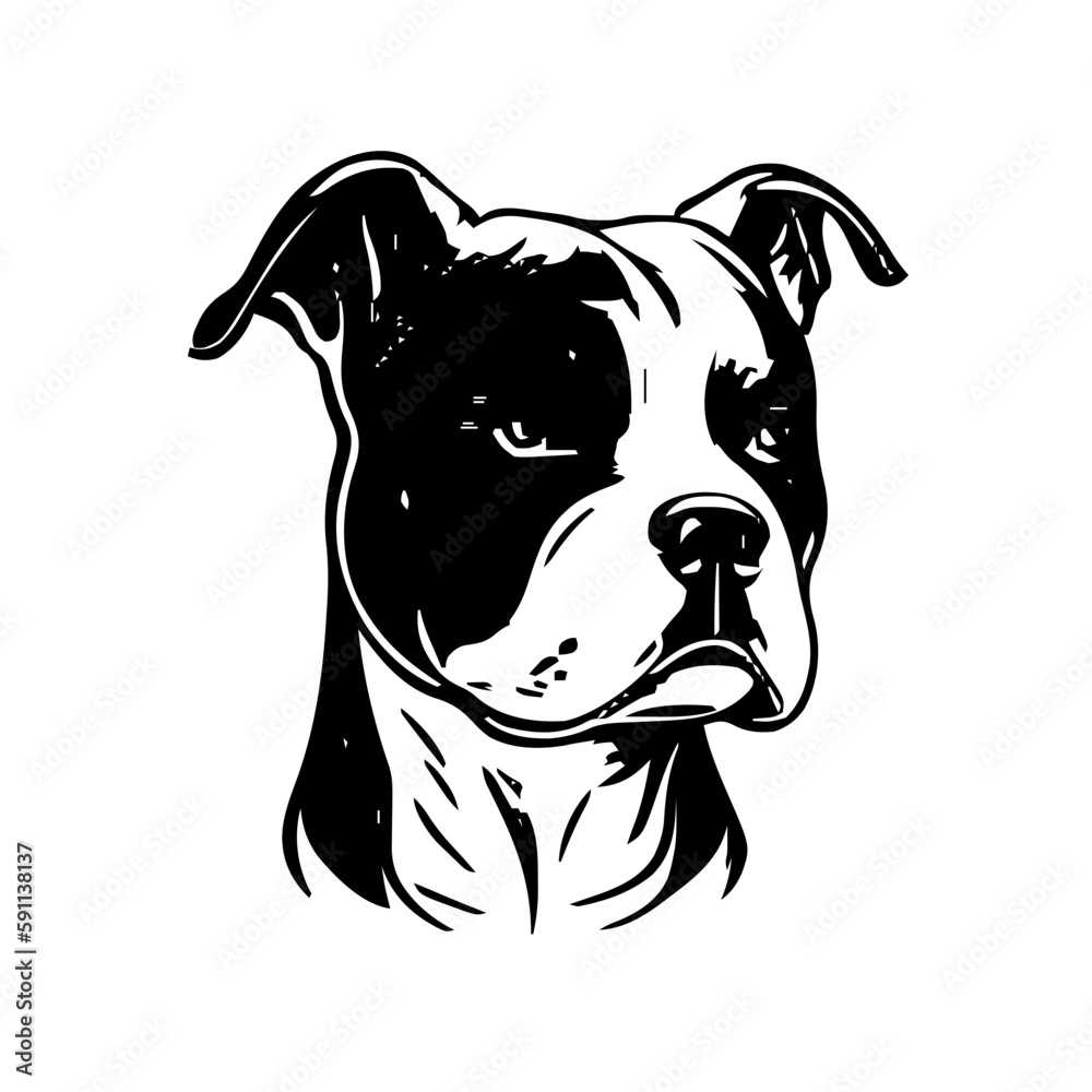 Fototapeta premium Dog head vector