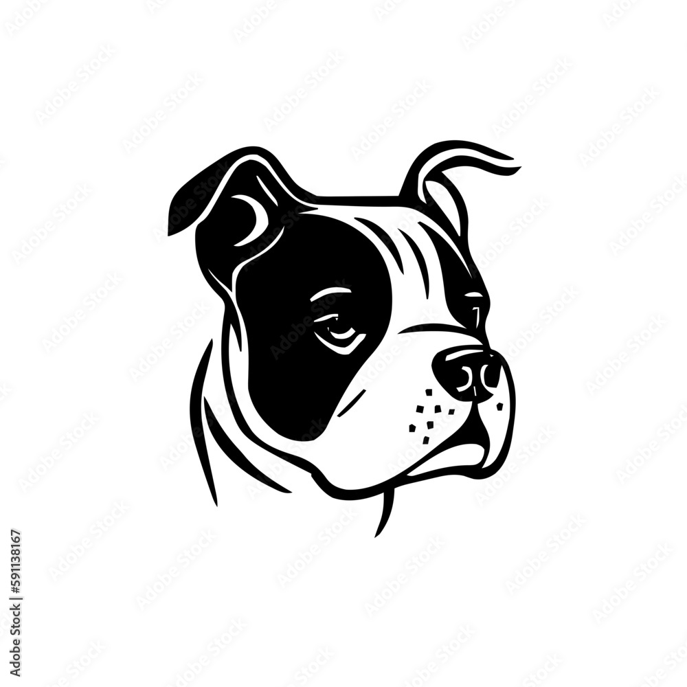 Obraz premium Dog head vector