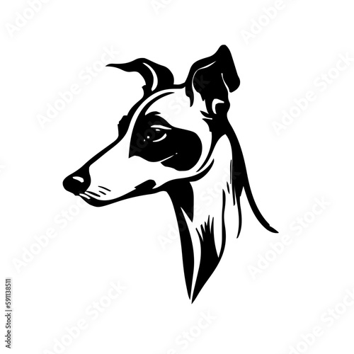 Dog head vector