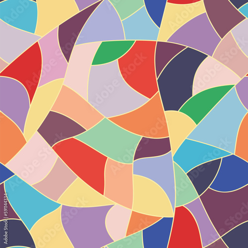 Cool grid seamless pattern with beautiful colors. Colored grid structure seamless pattern.