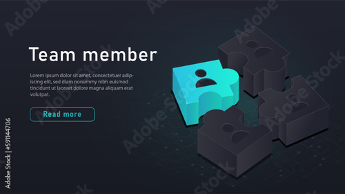 Isometric team member