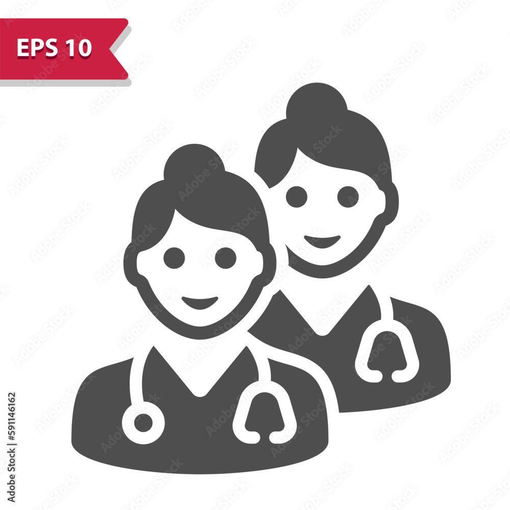 Medical Team Icon. Woman Doctor, Doctors Medical Team Icon. Woman Doctor, Doctors