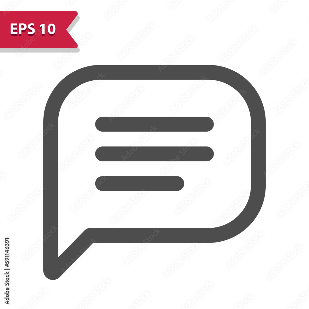 Chat Bubble Icon. Message, Comment, Speech Bubble Chat Bubble Icon. Message, Comment, Speech Bubble