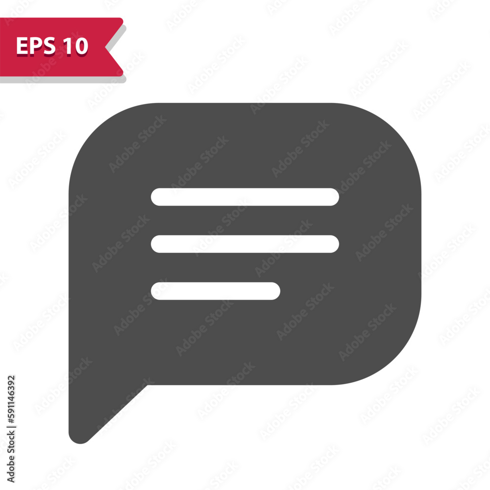 Chat Bubble Icon. Message, Comment, Speech Bubble Chat Bubble Icon. Message, Comment, Speech Bubble