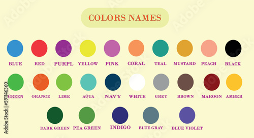 colors names,Pantone Trendy Colour Catalog Inspiration Samples in RGB the most user