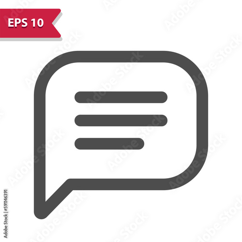 Chat Bubble Icon. Message  Comment  Speech Bubble