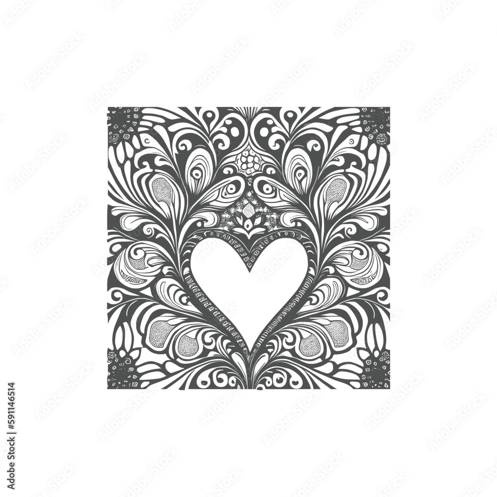 The heart-shaped frames ornate and floral elements are beautifully background for invitation card. The heart-shaped frames ornate and floral elements are beautifully background for invitation card.