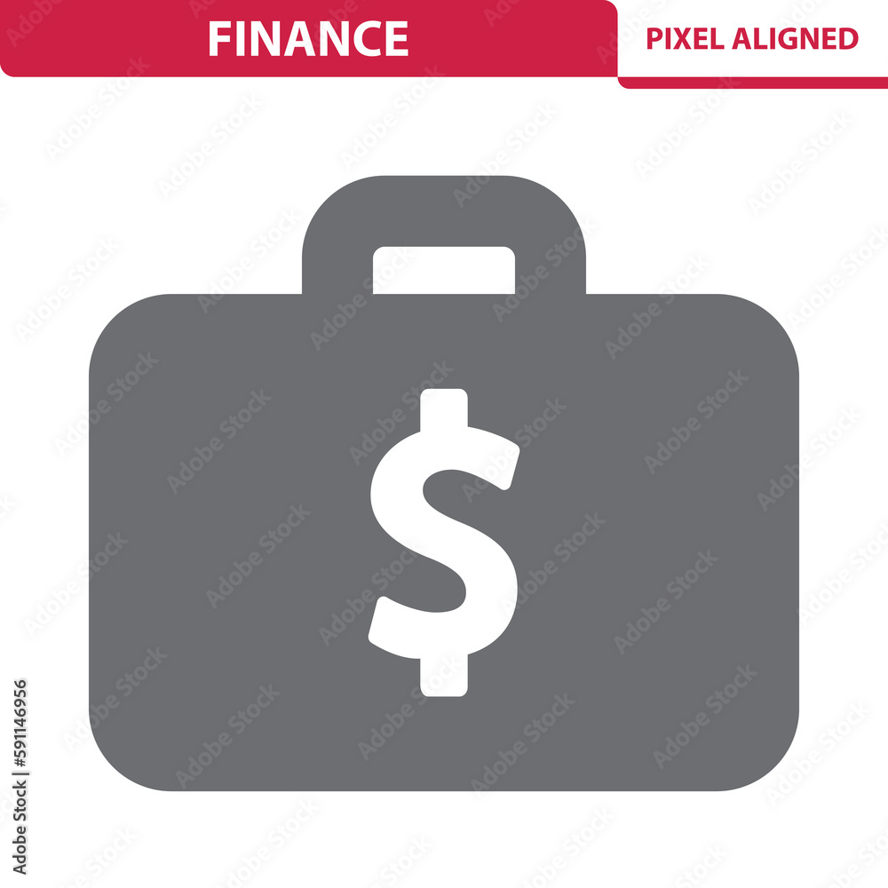 Finance Icon. Business, Suitcase, Briefcase Finance Icon. Business, Suitcase, Briefcase