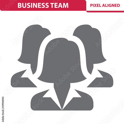 Business Team Icon. Businesswoman
