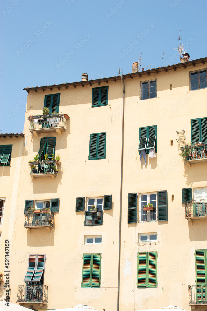 Architektur und Häuser in der Toskana