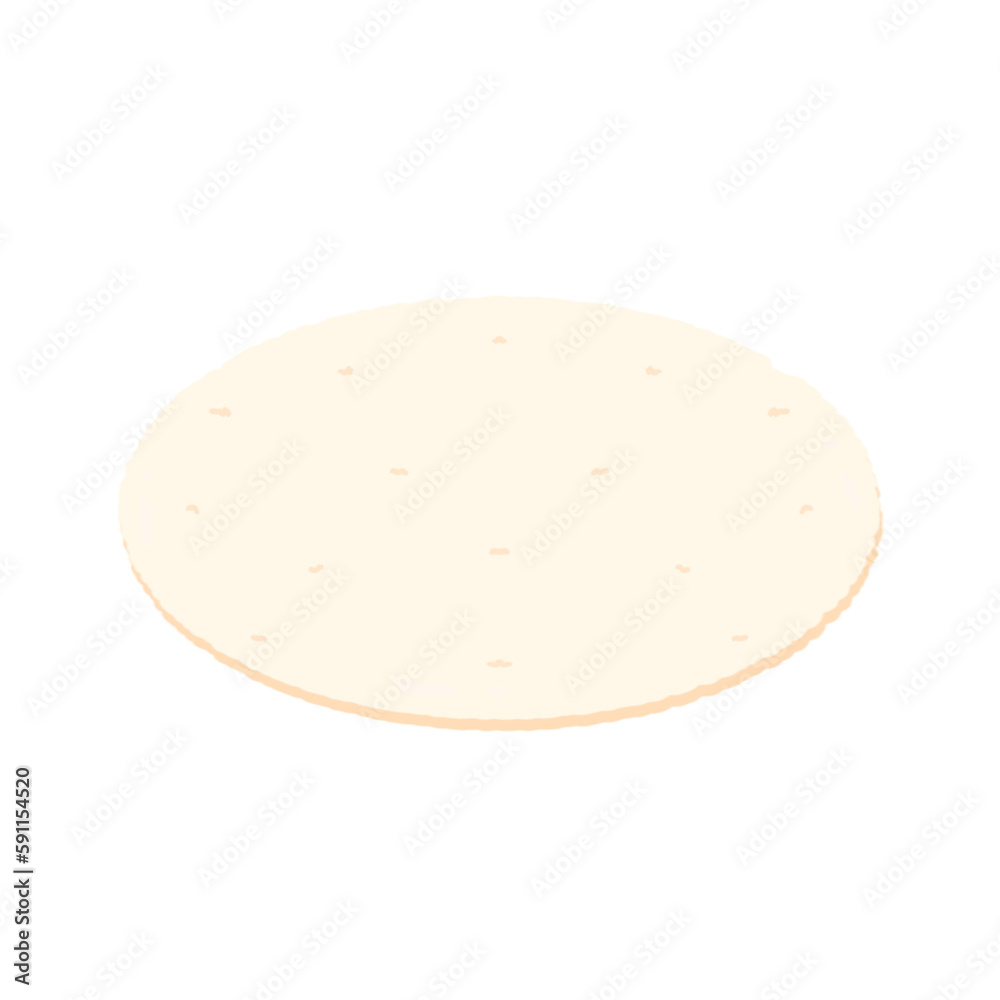 Cute pastel yellow mat sticker about bedroom stationary