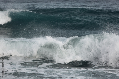 Huge waves near the cost line of Spain © Moose