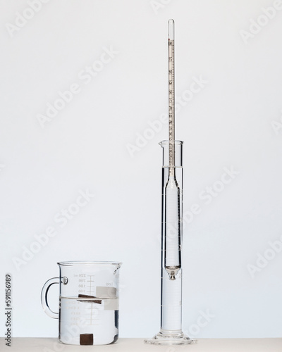 Determining the density and specific gravity of solids and liquids. These common chemistry techniques are used in student labs and industry.