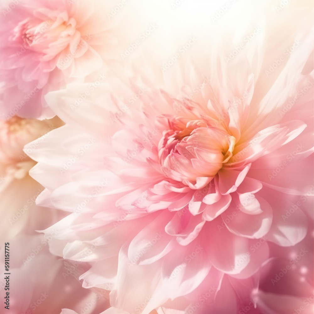 Beautiful pink peony flower background