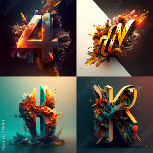 set of fire banners
