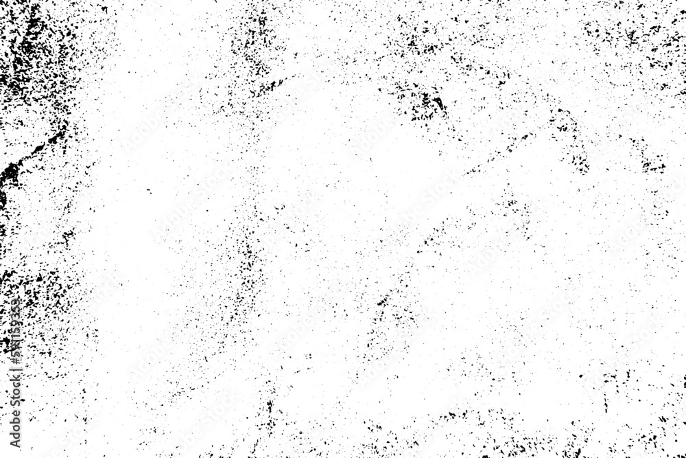 Grunge black and white scratched textured background. Abstract messy and distressed element. (vector)