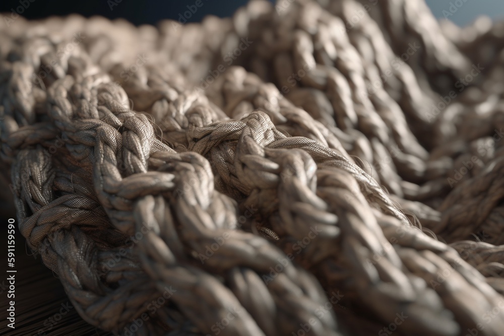 A close-up of a textured fabric or material, Generative AI