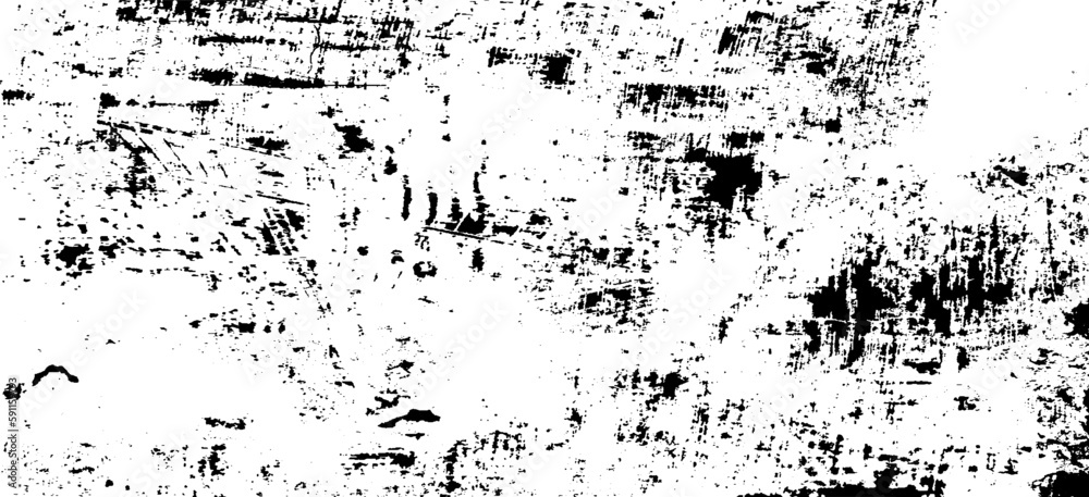 Fototapeta premium Scratched Grunge Urban Background Texture Vector. Dust Overlay Distress Grainy Grungy Effect. Distressed Backdrop Vector Illustration. Isolated Black on White Background. EPS 10.