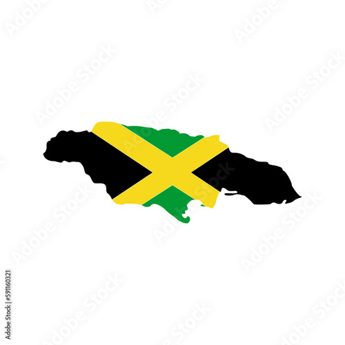 Jamaica flags icon set, Jamaica independence day icon set vector sign symbol